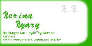 nerina nyary business card